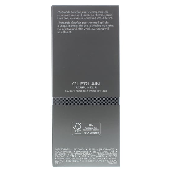 Guerlain L'Instant Pour Homme Eau de Toilette 100ml Spray - Image 2