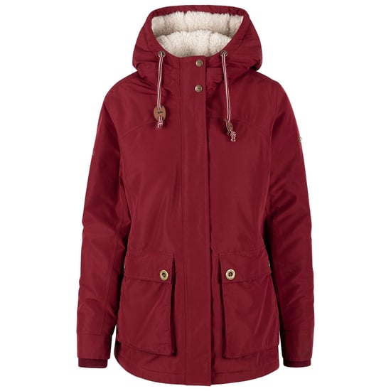 Trespass Womens/Ladies Token Waterproof Jacket (Dark Cherry)