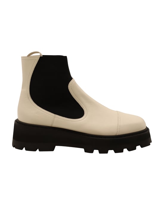 Jimmy Choo Clayton Stiefel aus weißem Leder - Image 1