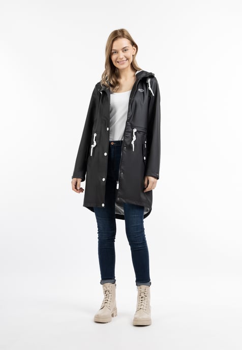 ICEBOUND Regenmantel Damen Schwarz - Image 3