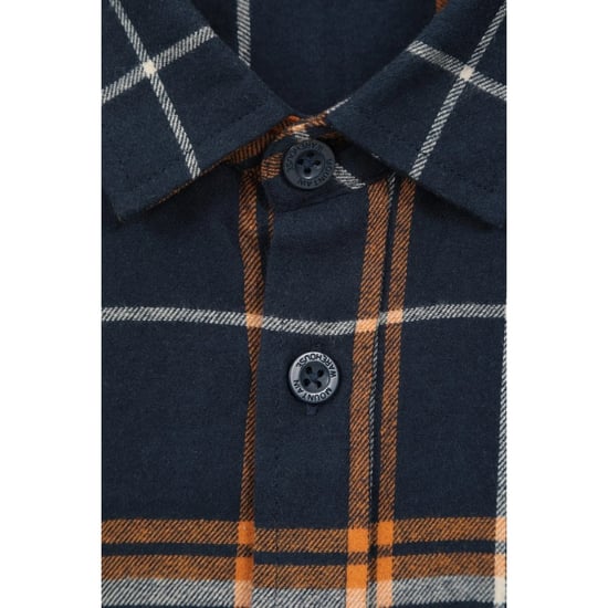 Mountain Warehouse Mens Trace Flannel Long-Sleeved Shirt (Bright Blue)