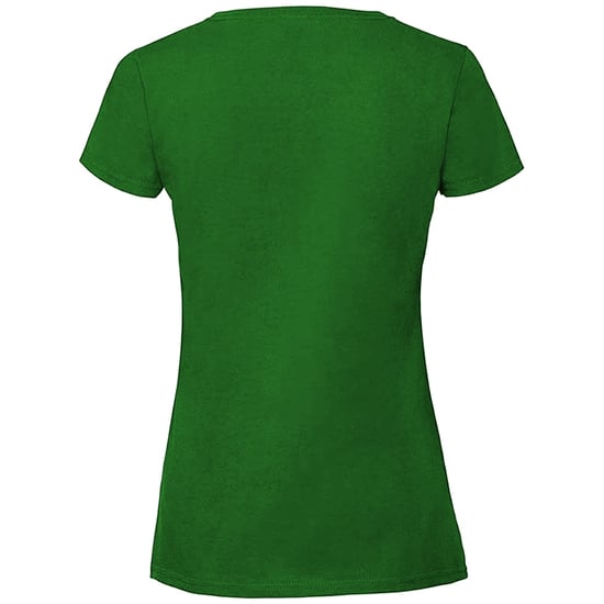 Fruit Of The Loom Womens/Ladies Fit Ringspun Premium Tshirt (Kelly Green) - Image 2