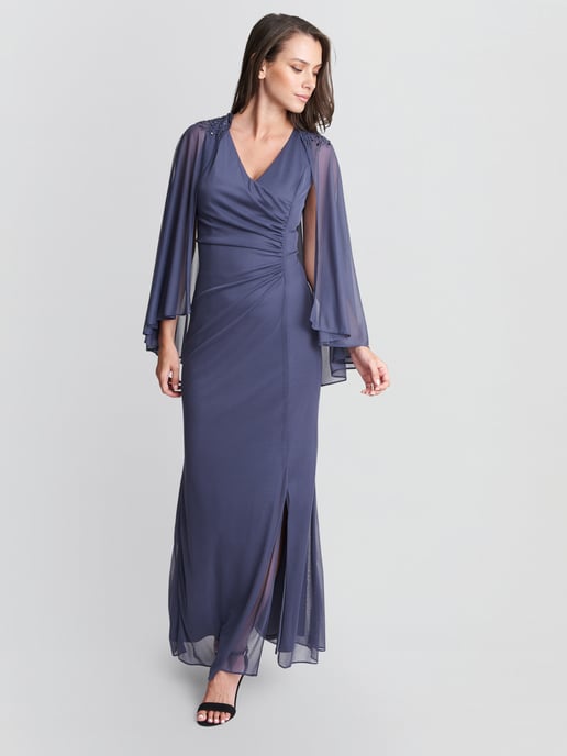 Estefany V Neck Embellished Maxi Dress
