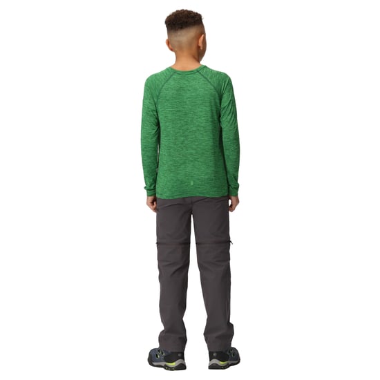 Regatta Childrens/Kids Burnlee Roam Free Graphic Print Marl T-Shirt (Field Green)