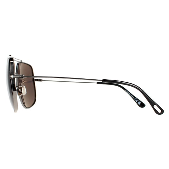 Tom Ford Aviator Mens Ruthenium Grey FT0927 Liam Sunglasses