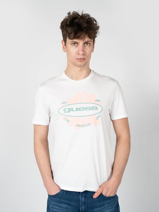 Guess T-Shirt LA Logo Herren weiß - Image 3