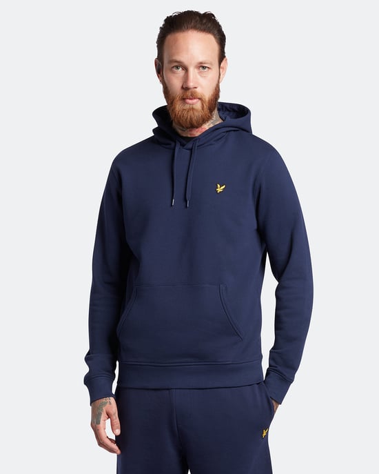 Lyle & Scott Pullover-Hoodie Plus in Marineblau - Image 2