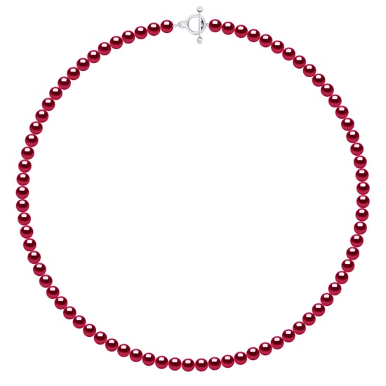 Necklace of Real Cultured Freshwater Pearls and Round 6-7 mm