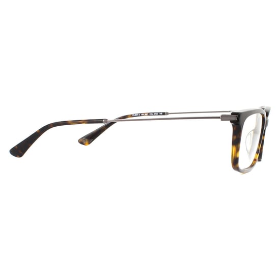 Police Rectangular Mens Shiny Havana Glasses