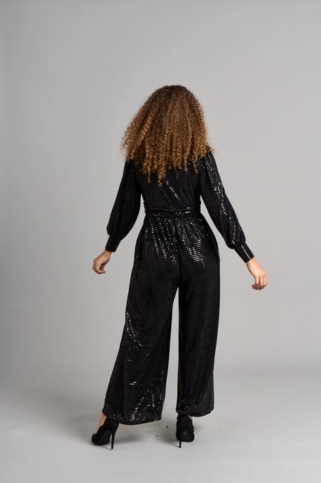 Carla Pailletten-Overall - Schwarz - Image 3