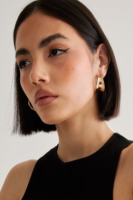 Textured Hoop Earrings