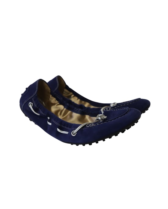 Tod's Scrunch Ballerinas aus königsblauem Wildleder - Image 3