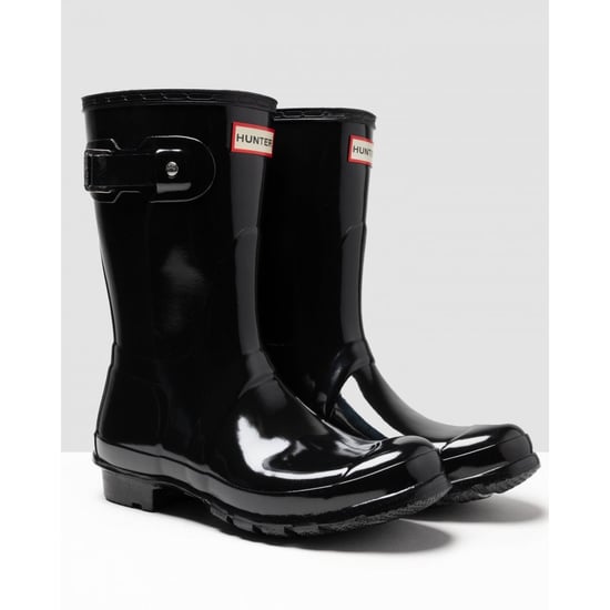 Kaufen Sie Hunter Original Short Gloss Damen Gummistiefel In Schwarz - Image 1