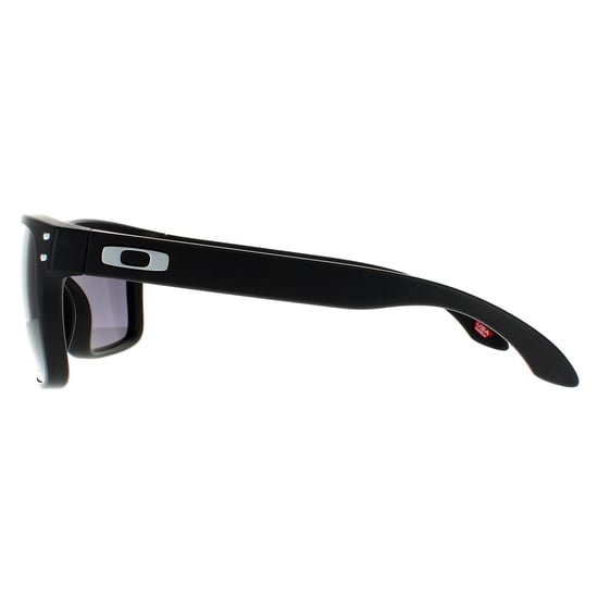 Oakley Rechteckige Herren Sonnenbrille Matt Schwarz Prizm Grau - Image 3