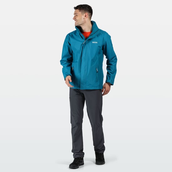 Regatta Great Outdoors Herren Outdoorjacke Matt mit Kapuze, wasserfest (Petrol/Gulfstream) - Image 5