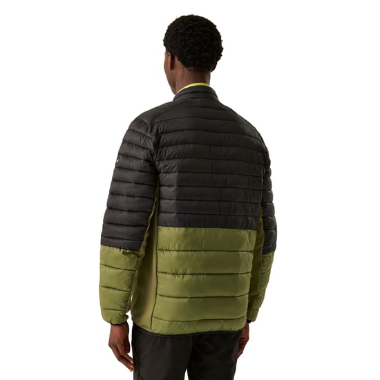 Regatta Mens Leedre Colour Block Hybrid Jacket (Nephrite Green/Black)