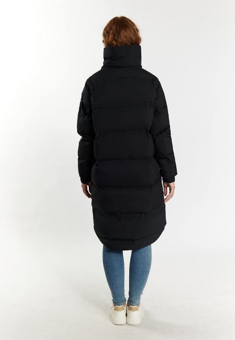 Dreimaster Wintermantel mit Wattierung Damen schwarz - Image 3