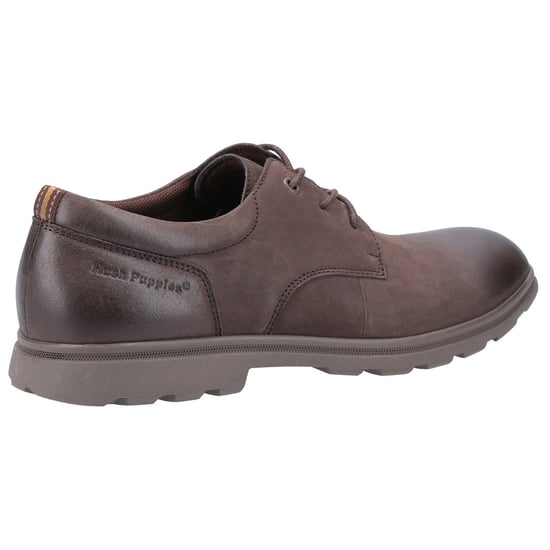 Hush Puppies Herren Trevor Leder Derby Schuhe (Braun) - Image 2