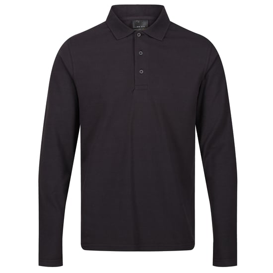 Regatta Mens Pro Long-Sleeved Polo Shirt (Seal Grey)