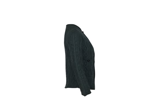 Chanel Kabelstrick-Cardigan aus türkisfarbenem Kaschmir - Image 2