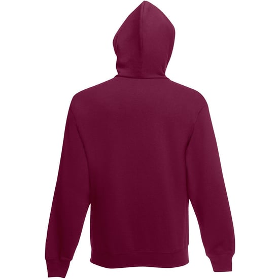 Fruit Of The Loom Herren Sweatshirt mit Kapuze / Hoodie (Burgund) - Image 2