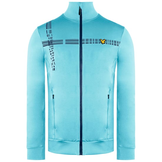 Lyle & Scott Counter Stripe Herren Hellblau Midlayer - Image 1