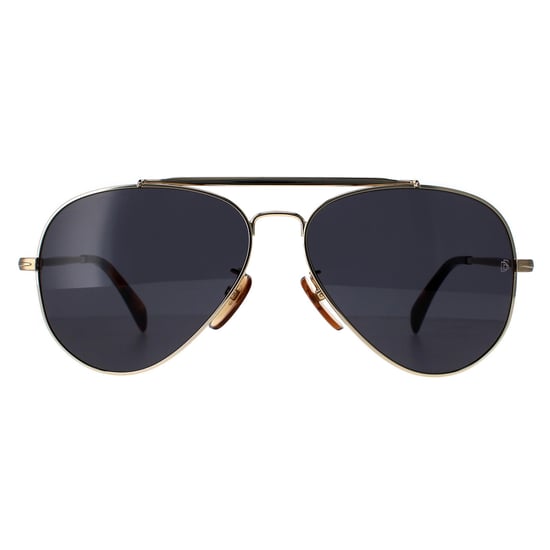 David Beckham Aviator Mens Gold Grey DB1004/S