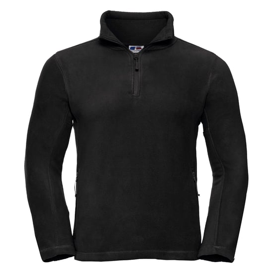 Russell Herren 1/4 Zip Outdoor Fleece Top (Schwarz) - Image 1