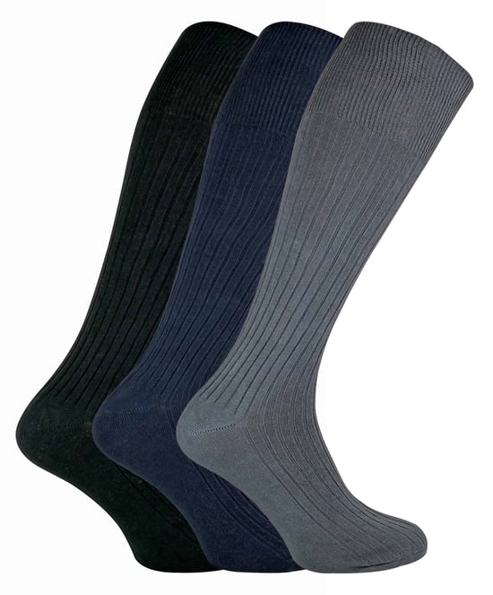 SOCK SNOB - 3 Paar Socken für Herren, kniehoch, 100% Baumwolle - Image 1