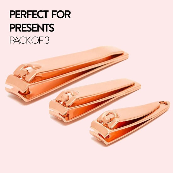 Set of 3 Nail Clippers Rose Gold, Keep Nails Trimmed with High Quality Dynamic