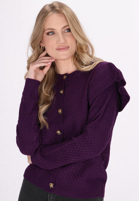 Dreimaster Cardigan Damen Lila - Image 3
