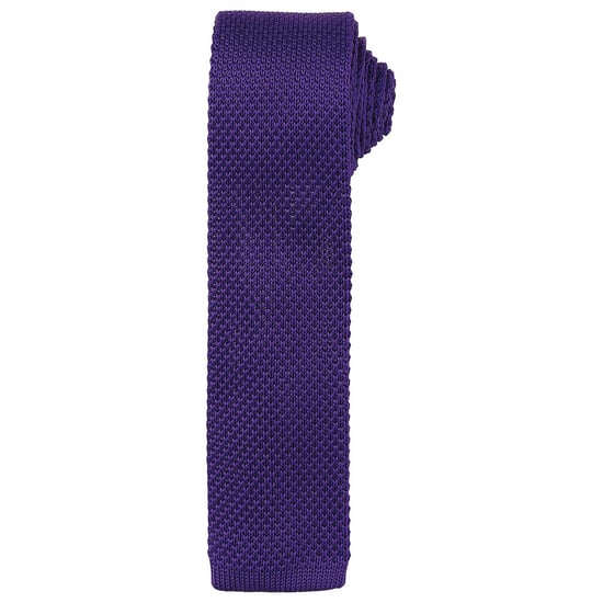 Premier Unisex Erwachsene schlanke gestrickte Krawatte (lila) - Image 1