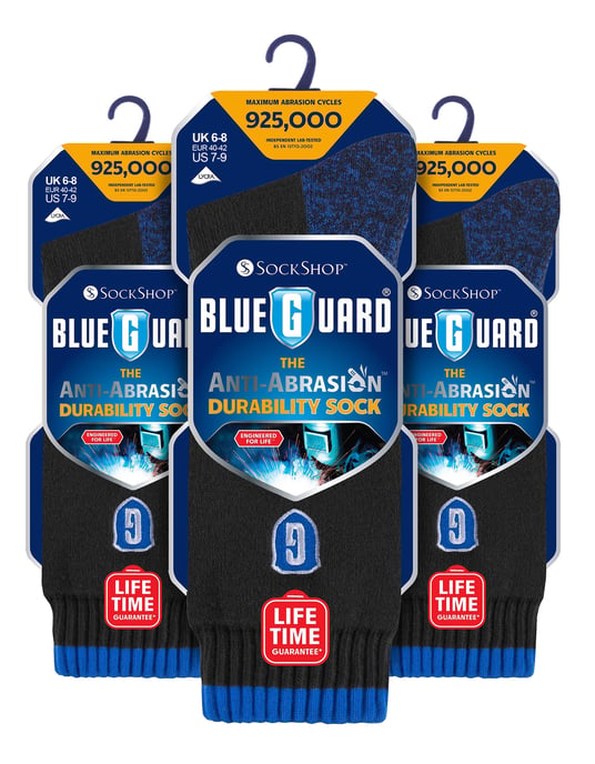 Blueguard - 3 Paar Multipack Ultra Durable Work Socks für Stahlkappenstiefel | Herren & Damen Langlebige Heavy Duty Socken - Schwarz - Image 2