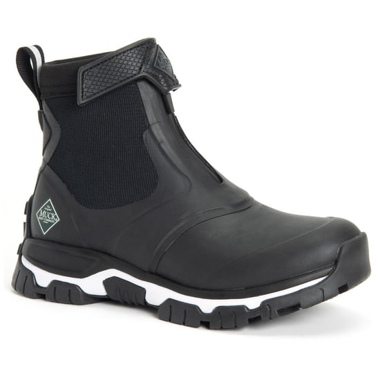 Muck Boots Apex Mid Zip Gummistiefel Schwarz/Weiß - Image 2