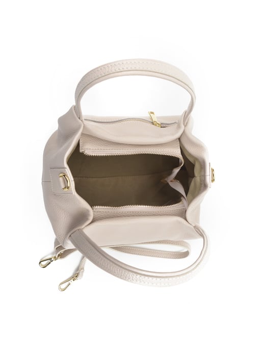 Anna Luchini SS22 AL 1437 Beige Cuir de vachette Sac - Image 3