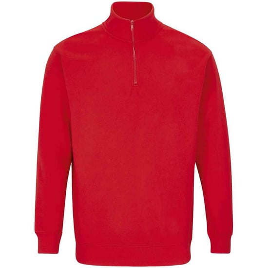 SOLS - "Conrad" Sweatshirt mit kurzem Reißverschluss für Herren/Damen Unisex (Leuchtend Rot) - Image 1