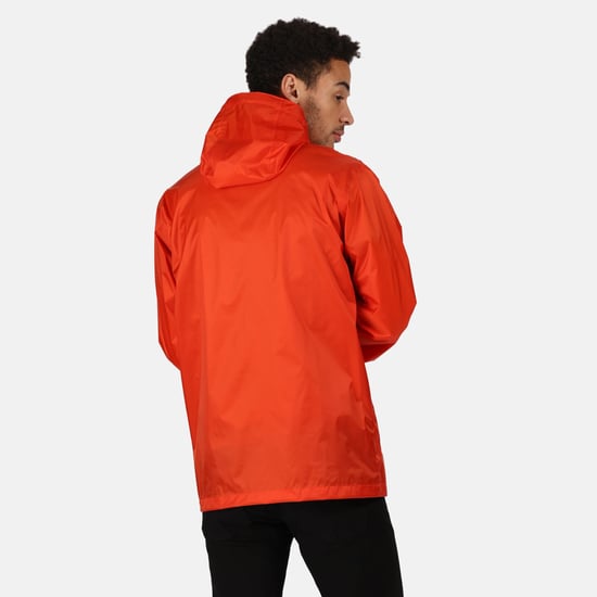 Regatta Mens Pack It III Waterproof Jacket (Burnt Salmon)