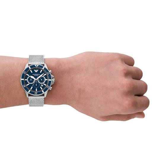 Emporio Armani Diver Silber Herren Armbanduhr AR11587 - Image 4
