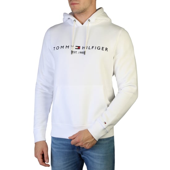 Marke: Tommy Hilfiger Kollektion: Herbst/Winter Geschlecht: Mann Typ: Sweatshirt Ärmel: Lang Außentaschen: 2 Material: Baumwolle 64%, Polyester 36% Muster: Einfarbig Waschen: Waschen bei 30°c Model Größe, cm: 185 Model trägt eine Größe: L Passform: Regulä - Image 1