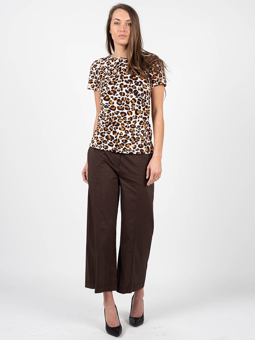 Patrizia Pepe T-Shirt Woman's Brown