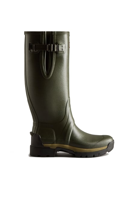 Hunter Balmoral Adjustable Gummistiefel In Dunkeloliv - Image 1