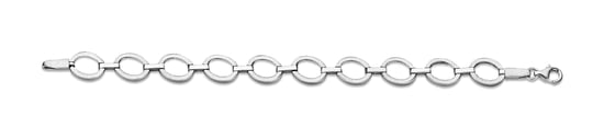 Orphelia Damen 925 Sterling Silber Set: Kette + Armband - Silber SET-029 - Image 2