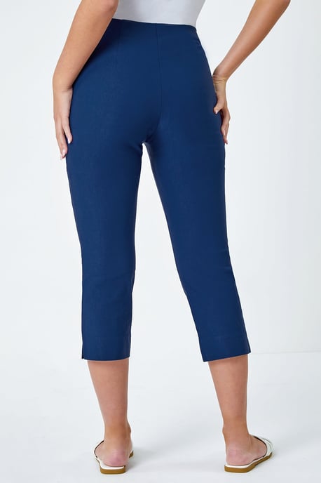Petite Cropped Stretch Trouser Capri Summer Leggings 3/4 Pedal Pushers - Image 4
