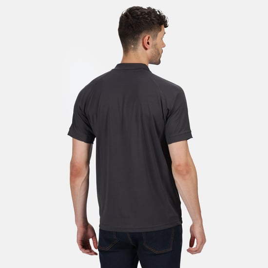 Regatta Professional Mens Coolweave Short Sleeve Polo Shirt (Iron)