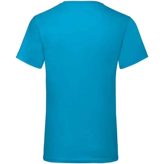 Fruit of the Loom - "Value" T-Shirt V-Ausschnitt für Herren (Azurblau) - Image 2