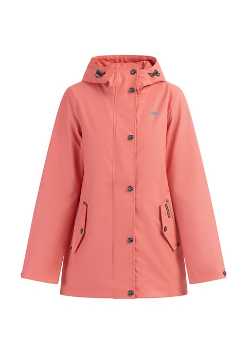 Schmuddelwedda Regenjacke Damen Korallenrosa-271 - Image 1