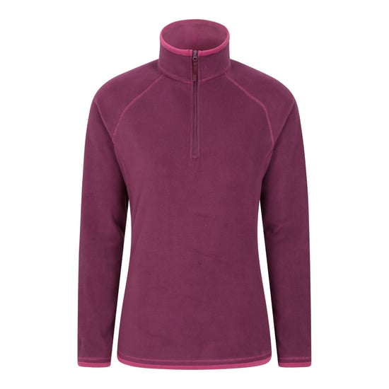 Mountain Warehouse Damen/Damen Montana Half Zip Fleece Top (Berry) - Image 1