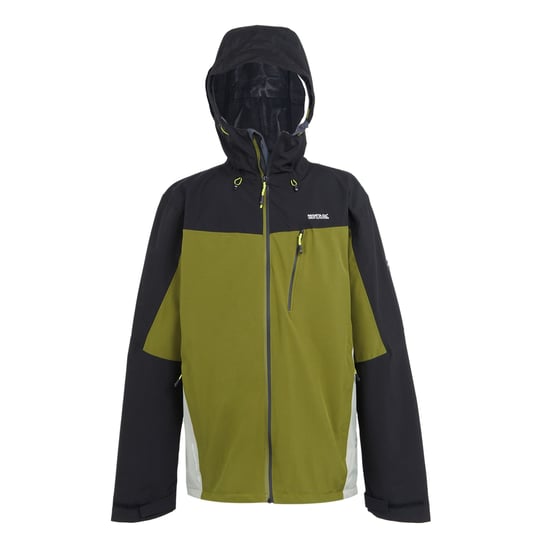 Regatta Mens Birchdale Waterproof Hooded Jacket (Nephrite Green/Black)