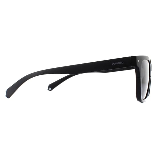 Polaroid Square Unisex Black Grey Polarized Sunglasses
