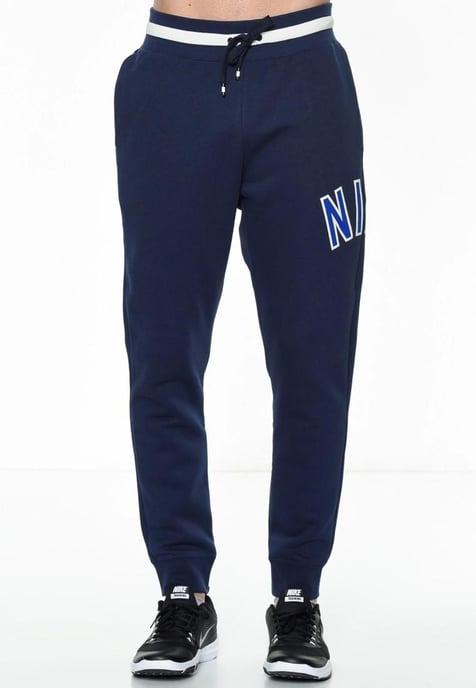 Nike Air Herren Zip durch Trainingsanzug Set voll in Marine - Image 4